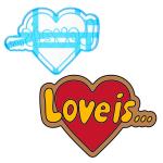 Вырубка для пряников Love is 8*11.4cм (3D)