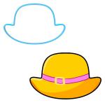 Вырубка для пряников Шляпа 6,5*10 см (3D)