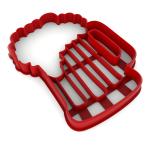 Вырубка для пряников Кружка пива 11*8,5 см (3D)