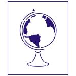 Трафарет Глобус 11 см (TR-2)