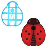 Вырубка для пряников Божья коровка 7*6 см (3D)