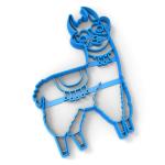 Лама вырубка для пряников 15*10.5 см (3D)