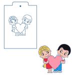Трафарет Love is 9*10 см (TR-2)