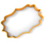 Вырубка для пряников Рамка 8 10*6,5 см (3D)