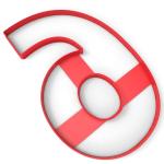 Вырубка для коржа Торт-цифра "6" 22*14 см (3D)