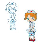 Трафарет Медсестра-1 11,5*5 см (TR-2)