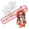 Молд 2D Девочка Tik Tok для шоколада и мастики 10 см