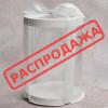 Коробка Тубус d120, H170 белая с прозрачной крышкой