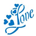 Трафарет love 10*10 см (TR-2) фото