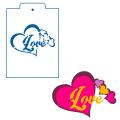 Трафарет love 2 8,7*12 см (TR-2) (фото 1 из 2)