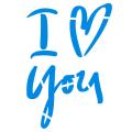 Трафарет I Love You 11*7.5 см (TR-2) фото