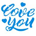 Трафарет Love You 8.5*10 см (TR-2) фото