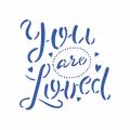 Трафарет You are Loved 12*12 см (TR-2) фото