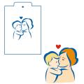 МАМА 4 трафарет для пряников 9*8 мм (TR-2)