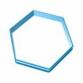 Вырубка для пряников Шестигранник (соты)  6 см (3D)