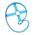 Вырубка для пряников Детская цифра 9 высотой 9 см (3D)