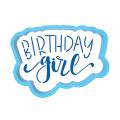 Happy Birthday Girl вырубка с трафаретом 5*7 см (TR-2)