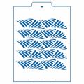 Перья трафарет для торта 18*18 см (TR-4) фото