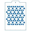 Цветы трафарет для торта 18,5*18,5 см (TR-4)