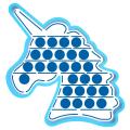 Pop It Единорог вырубка с трафаретом 11*10,5 см (TR-2) фото