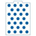 Конфетти 2,5 см трафарет для торта 24*17 см (TR-4)