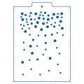Снег трафарет для торта 25*17 см (TR-4) фото