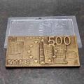 Плитка 500 евро молд для шоколада пластик
