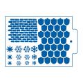 Новогодний микс трафарет для пряника (TR-2)