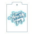 Happy Valentine надпись вырубка с трафаретом 9,5*11,5 см (TR-2) фото