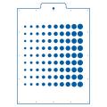 Конфетти 2 трафарет для торта 17,5*16,5 см (TR-4)