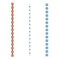 Вышиванка двухцветная трафарет для пряника ширина 2 см (TR-2)