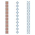 Вышиванка двухцветная трафарет для пряника ширина 1,5 см (TR-2)