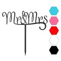 Mr and Mrs топпер для торта 6*14 см (3D)