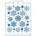 Снежинки трафарет для торта 22*18 см (TR-4)