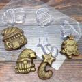Новогодняя сказка до 7 см молд для шоколада пластик 4 шт