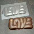 LOVE большая молд для шоколада пластик 15*8 см VD-00134 (фото 1 из 2)