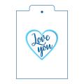 Сердца Love You вырубка с трафаретом 9*9.6 см (TR-2)