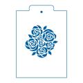 Розы трафарет для пряников 9*9 см (TR-2)