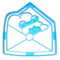 Вырубка для пряников Мишка в конверте 11*11,7 см (3D)