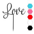 Love топпер для торта 10*14 см (3D)