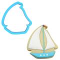 Вырубка для пряников Кораблик 7,8*8,5 см (3D)