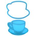 Вырубка с оттиском для пряников Чашка 7*9.3 см (3D)