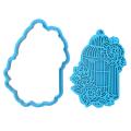 Вырубка с оттиском для пряников Клетка 10.2*7.4 см (3D)