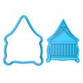 Вырубка с оттиском для пряников Кроватка 9*7 см (3D)
