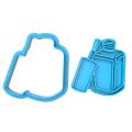 Вырубка с оттиском для пряников Лак для ногтей 5,4*5 см (3D)
