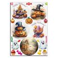 Happy Halloween вафельная картинка для бенто 10 см NS