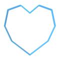 Вырубка для формы Dinara Kasko Heart 18,5*19 см (3D)