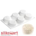 Silikomart NEVE 110 Форма силиконовая Снег D70 H30 мм (6*110 мл) (фото 1 из 7)