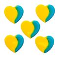 Декор шоколадный Сердце Украины (5 шт)