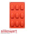Silikomart SF032 Форма силиконовая Madeleines (мадлен) 68*45 H17 мм (9*30 мл) (фото 1 из 6)